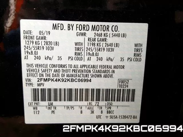 2FMPK4K92KBC06994 фото 2