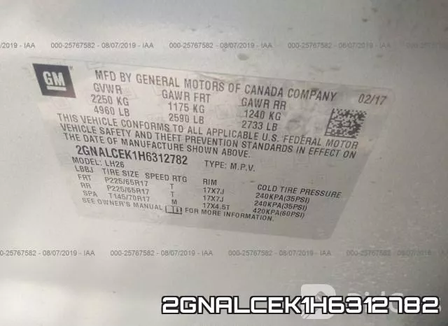 2GNALCEK1H6312782 фото 10