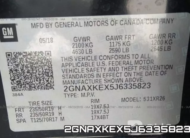 2GNAXKEX5J6335823 фото 10