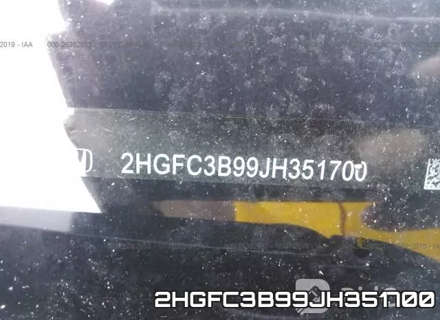 2HGFC3B99JH351700 фото 10