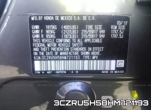 3CZRU5H58HM721193 фото 10