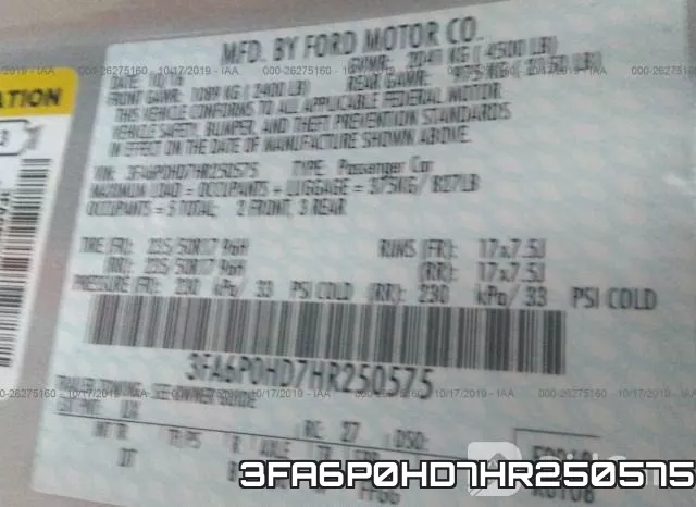 3FA6P0HD7HR250575 фото 10
