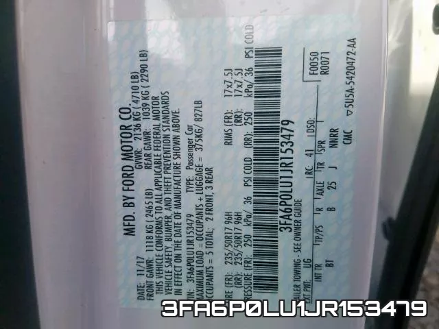 3FA6P0LU1JR153479 фото 2