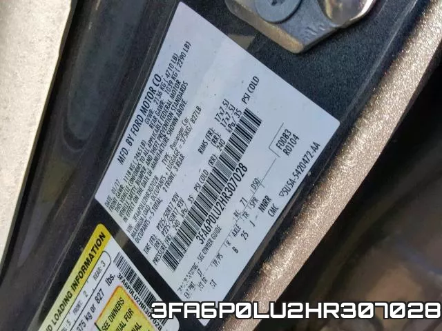3FA6P0LU2HR307028 фото 2