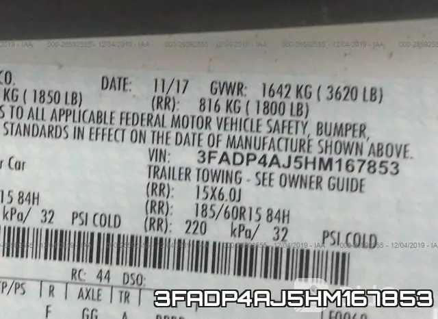 3FADP4AJ5HM167853 фото 10