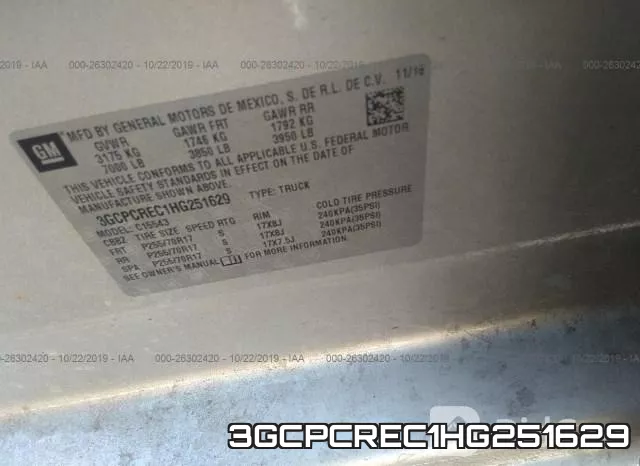 3GCPCREC1HG251629 фото 10