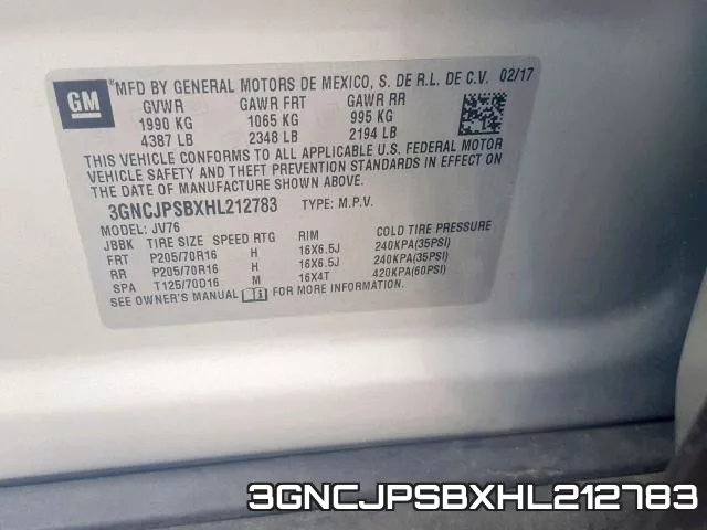 3GNCJPSBXHL212783 фото 2