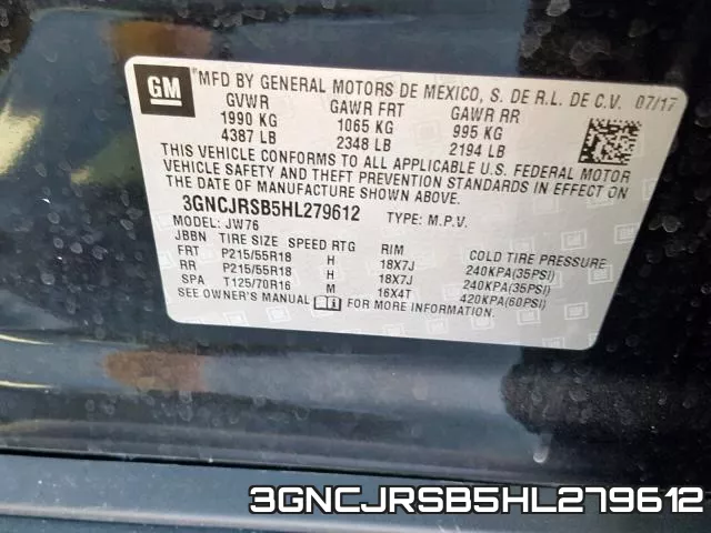 3GNCJRSB5HL279612 фото 2