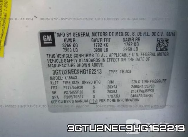 3GTU2NEC9HG162213 фото 10