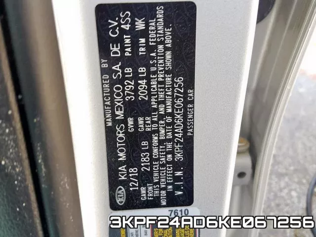 3KPF24AD6KE067256 фото 2