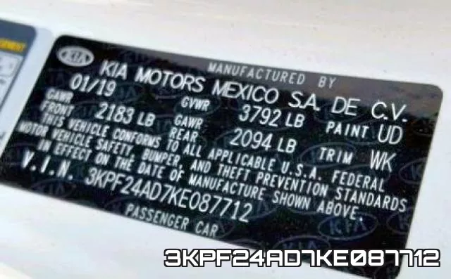 3KPF24AD7KE087712 фото 2