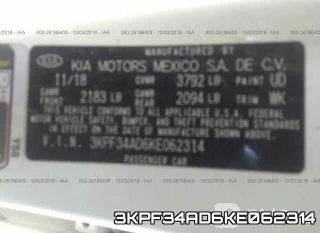 3KPF34AD6KE062314 фото 10