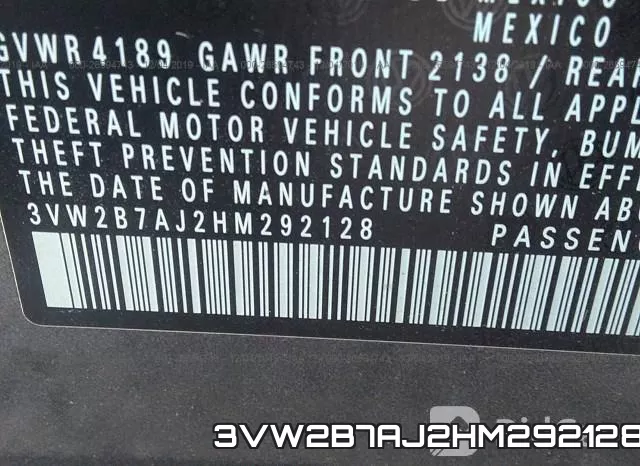 3VW2B7AJ2HM292128 фото 10