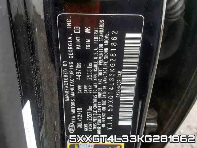 5XXGT4L33KG281862 фото 2