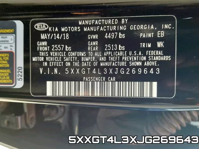 5XXGT4L3XJG269643 фото 2