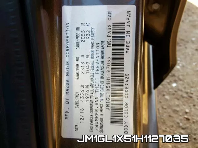JM1GL1X51H1127035 фото 2