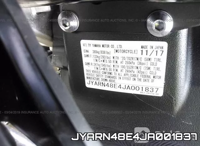 JYARN48E4JA001837 фото 2