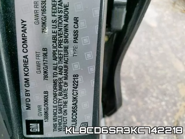KL8CD6SA3KC742218 фото 2