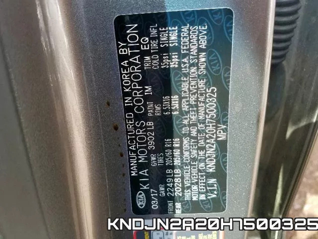 KNDJN2A20H7500325 фото 2
