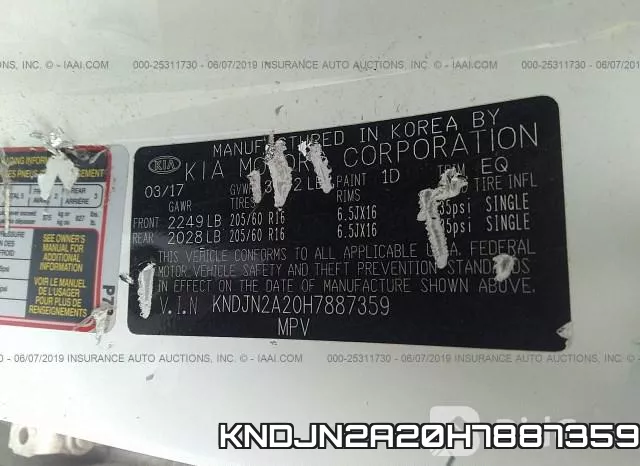KNDJN2A20H7887359 фото 10
