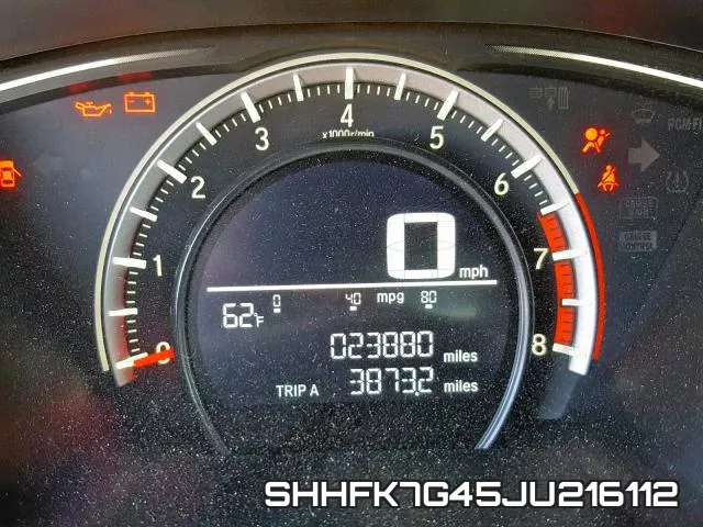 SHHFK7G45JU216112 фото 9