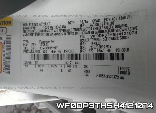 WF0DP3TH5H4121074 фото 10