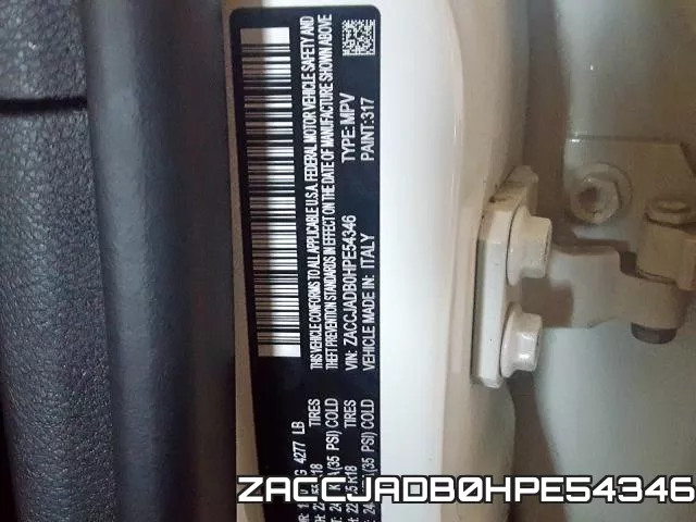 ZACCJADB0HPE54346 фото 2