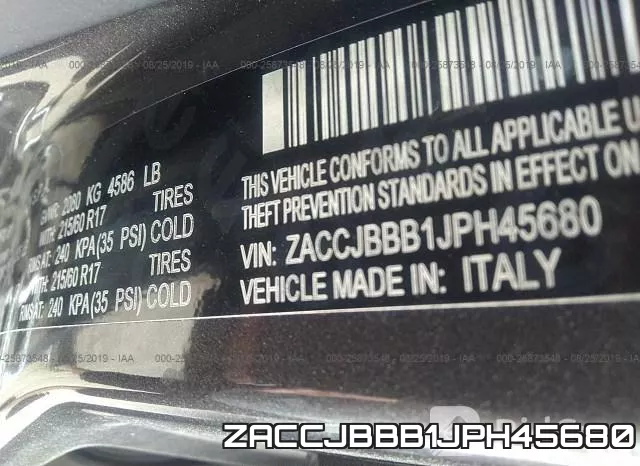 ZACCJBBB1JPH45680 фото 10