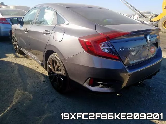 19XFC2F86KE209201 фото 4