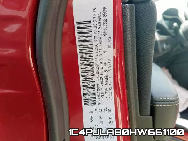 1C4PJLAB0HW661100 фото 2