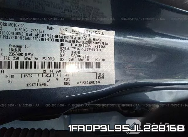 1FADP3L95JL228168 фото 10