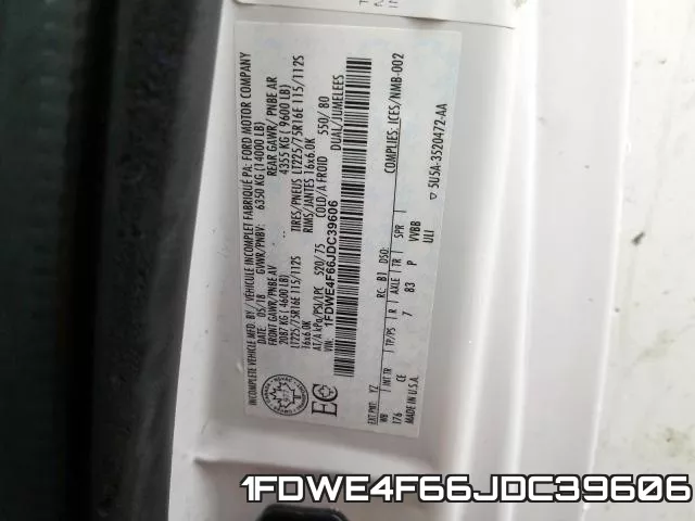 1FDWE4F66JDC39606 фото 2