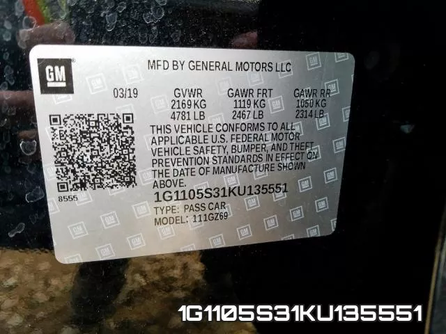 1G1105S31KU135551 фото 2