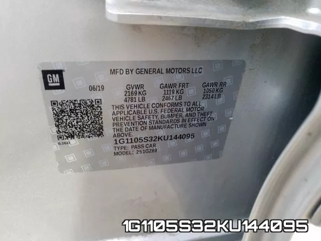 1G1105S32KU144095 фото 2