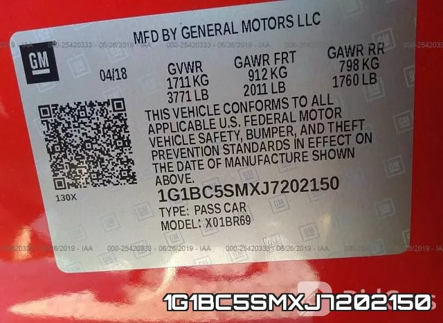 1G1BC5SMXJ7202150 фото 10