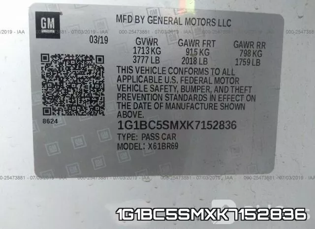 1G1BC5SMXK7152836 фото 10