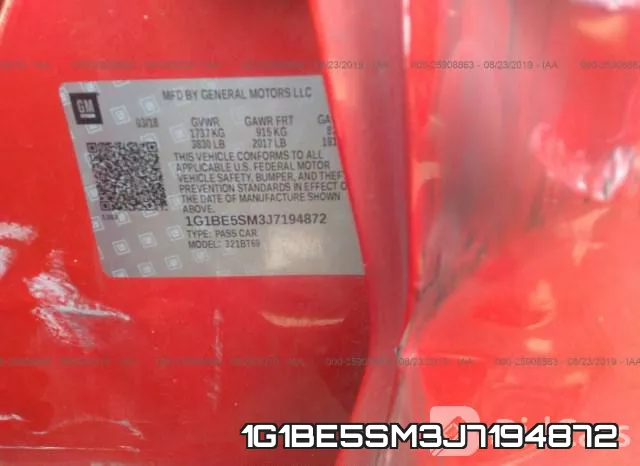 1G1BE5SM3J7194872 фото 10