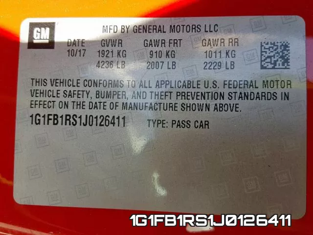 1G1FB1RS1J0126411 фото 2