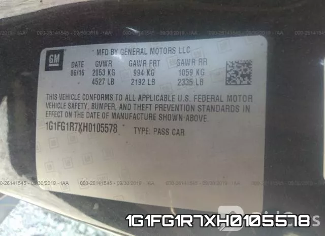 1G1FG1R7XH0105578 фото 10