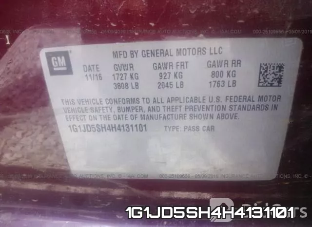 1G1JD5SH4H4131101 фото 10