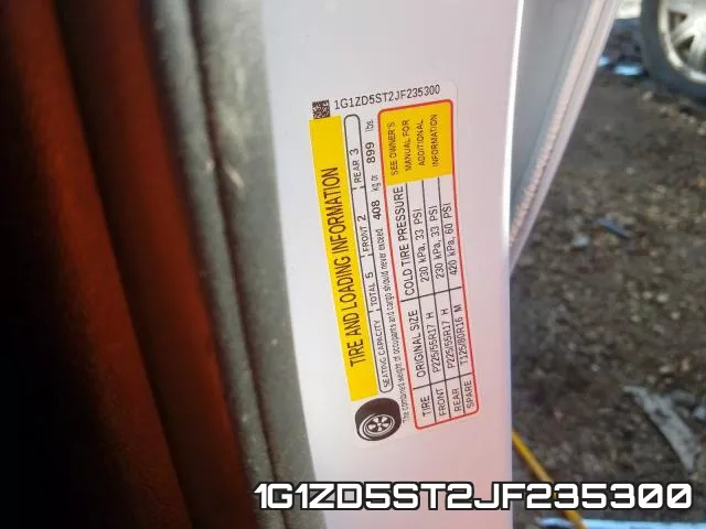 1G1ZD5ST2JF235300 фото 2