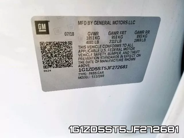 1G1ZD5ST5JF272681 фото 2