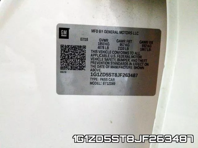 1G1ZD5ST8JF263487 фото 2