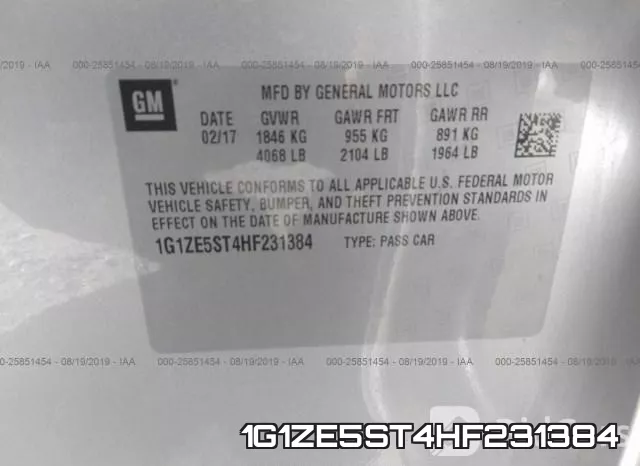 1G1ZE5ST4HF231384 фото 10
