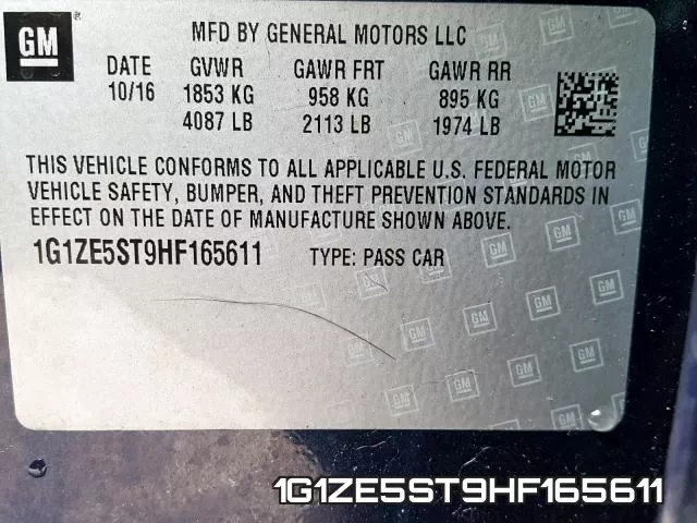 1G1ZE5ST9HF165611 фото 2