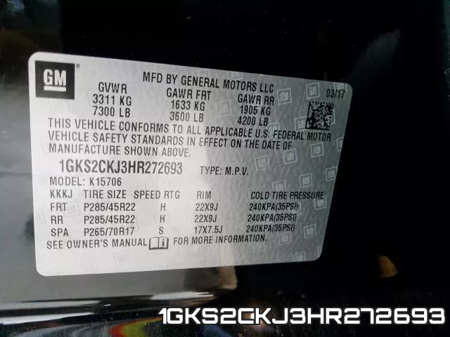 1GKS2CKJ3HR272693 фото 2