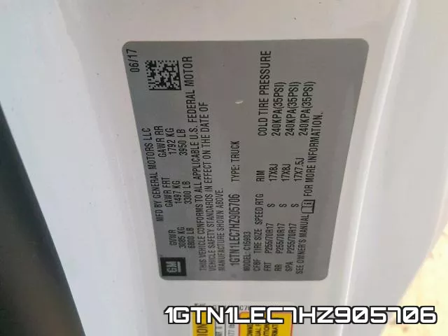 1GTN1LEC7HZ905706 фото 2