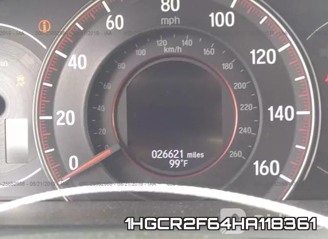 1HGCR2F64HA118361 фото 8