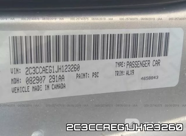 2C3CCAEG1JH123260 фото 10