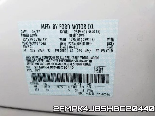 2FMPK4J85HBC20440 фото 2